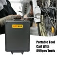 Tool Set - Seizeen 899 Pieces Professional Mechanics Hand Tool Set, Mobile Tool box on Wheels W/Ratchets&Socket, Screwdriver, Tongs, Black 4-layer Tool Case & Tool Kit COMB for Man Repairer Artisan