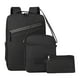 thumbnail image 1 of Wadada - Juego de 3 mochilas para hombre y mujer, mochila para portátil de 16,1 pulgadas, ideal para estudiantes de secundaria y universitarios, con puerto de carga USB, mochila grande para, 1 of 4