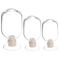 thumbnail image 1 of 3pcs Matches Storage Bottles Glass Match Holders Transparent Match Cloche Jars, 1 of 7