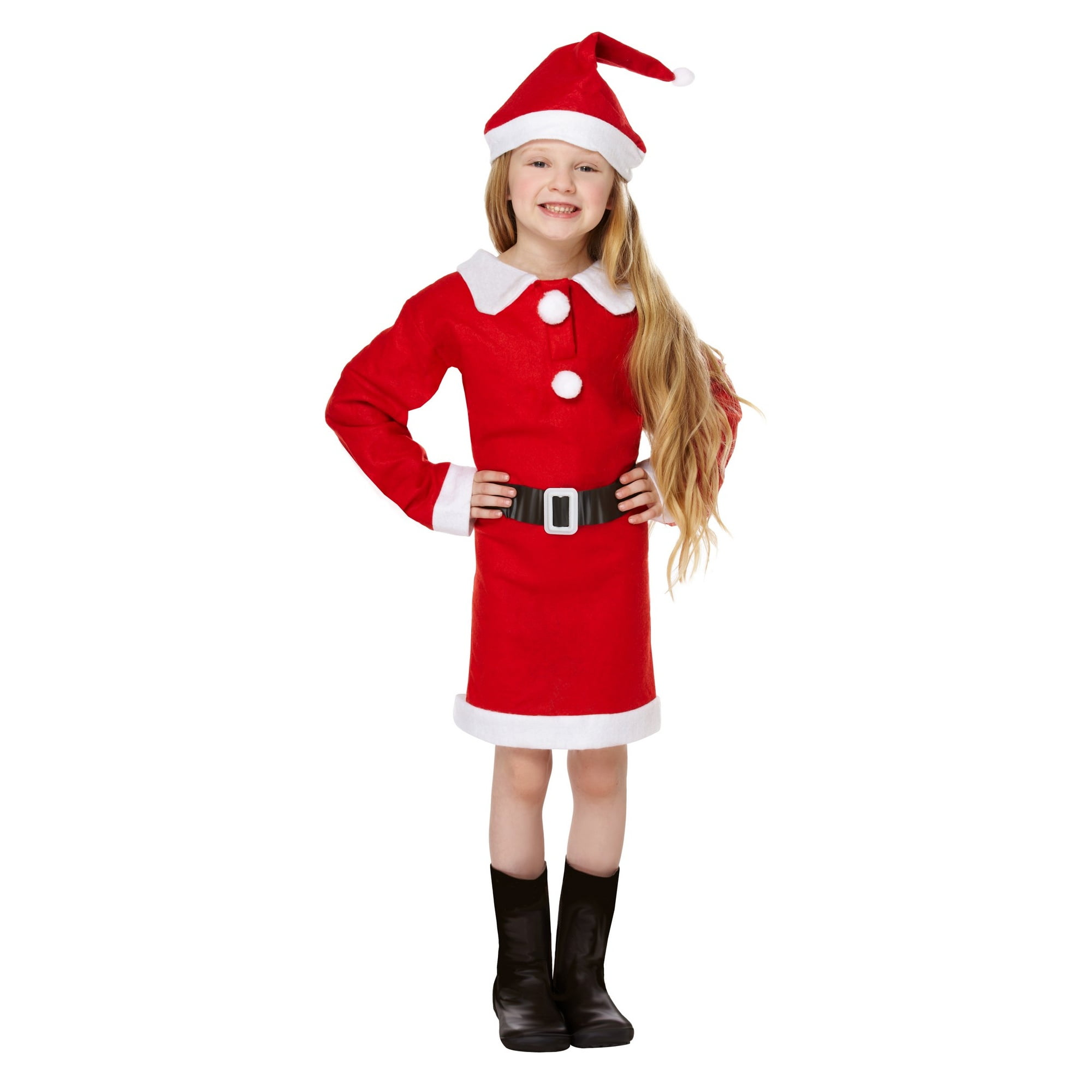 Childrens Fancy Dress Christmas Santa Claus Costumes Kids Santa Outfit Full Set