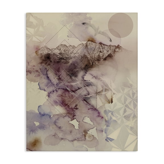 Stupell Industries Mid-Century Dust Abstract with Geometrics Canvas Art, 16 x 20, by Gemma Bardot