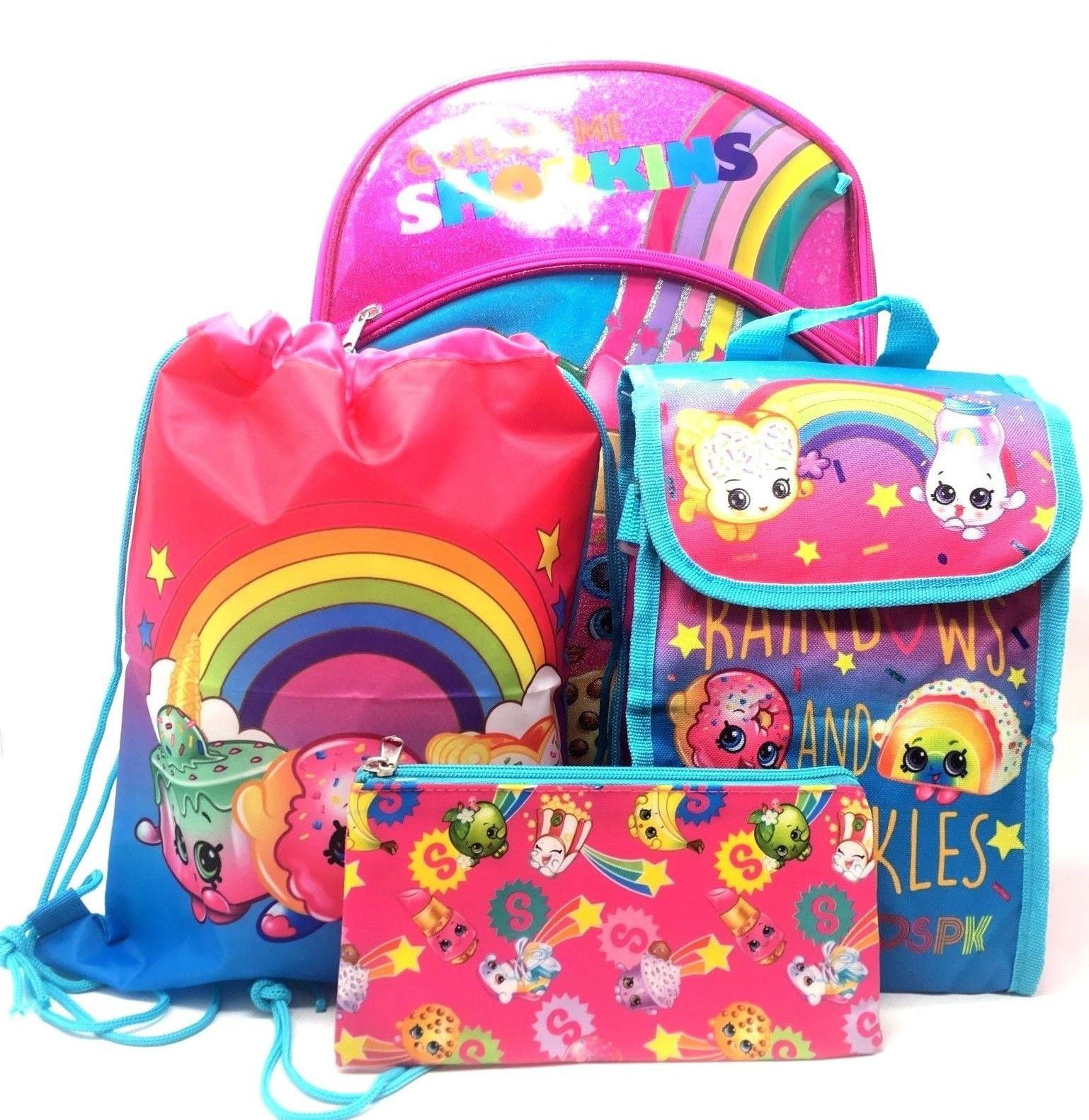 Shopkins Backpack Back to School 5 Piece Essentials Set - Walmart.com