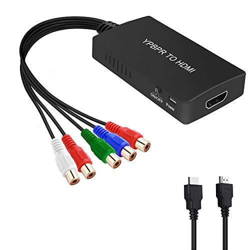 Component to HDMI Converter,YPbPr to HDMI Adapter, Supports 1080P 
