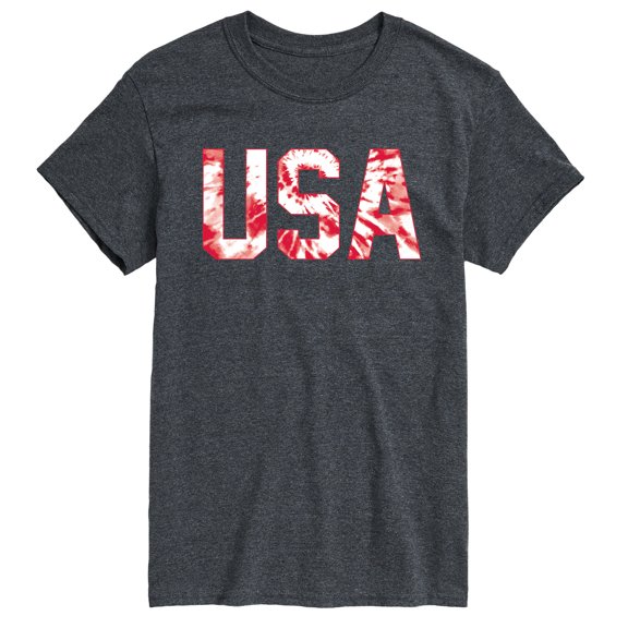 Instant Message - Tie Dye USA Short Sleeve Graphic T-Shirt