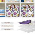 thumbnail image 4 of Yayeee Foldable Storage Basket for Shelves with Handles Waterproof Cloth Bins, Purple Retro Pattern, 4 of 7