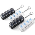 thumbnail image 6 of Keyboard Fidget Toy Keychain Realistic Clicky Keys Colorful Lights Stress Relief Gift For Office School, 6 of 10