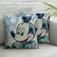 thumbnail image 3 of PHYHOO Winter Cartoon Decorative Throw Pillow Covers, Blue Outdoor Home Decor, Get Cozy Christmas Holiday Couch Cushion Case White, 3 of 5