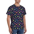 thumbnail image 5 of Rocae Colored Balloons for Men's Moisture-Wicking Crew Tee - T-Shirt for Sports, Outdoor Activities, and Casual WearSmall, 5 of 9