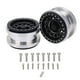 thumbnail image 1 of Cubo de Rueda con Bloqueo de Cuentas Vhermosa Aleación de Aluminio Negro Plata para Axial SCX6 AXI05000 1/6, 1 of 8
