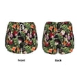 thumbnail image 6 of Uemuo Watercolor Tropical Flowers Pattern Women's Athletic Shorts High Waisted Running Shorts with Liner Pockets Gym Elastic Workout Shorts-X-Large, 6 of 9