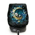 thumbnail image 7 of KUIFORTI Car Seat Sun Shade Cover Baby Car Seat Cover Heat & Sun Seat Reflector to Maintain a Cool Temperature for Baby Kids, Panda Moon, 7 of 7