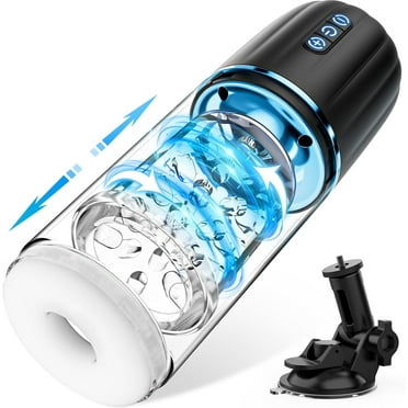 Adam & Eve 5.9" Triple Chamber Ball Drainer Masturbator for Men