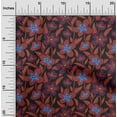 thumbnail image 2 of oneOone Rayon Maroon Fabric Floral Sewing Craft Projects Fabric Prints By Yard 56 Inch Wide, 2 of 4