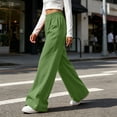 thumbnail image 5 of cocolona Womens High Waist Casual Sweatpants Elastic Waist Straight Wide Leg Athletic Pants with Pockets, 5 of 5