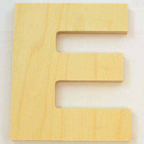 Package of 1, 6 Inch X 1 Thickness Baltic Birch Wood Letter z in