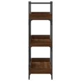thumbnail image 3 of vidaXL Bookcase 3-Tier Brown Oak 100x33x108.5 cm Engineered Wood, 3 of 5
