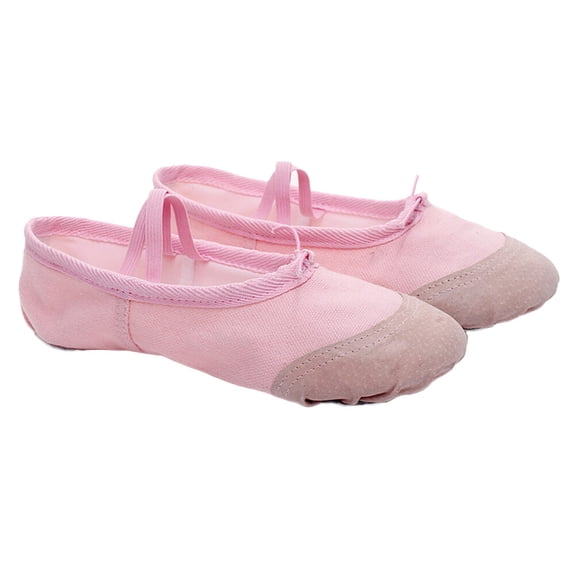 WHAMVOX Adult Ballet Slippers Yoga Ballet Shoes Modern Dance Shoes Women's Size 14 Pink