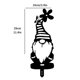 thumbnail image 4 of Toystoory Pila de jardín, decoración de Papá Noel, pila de arte para patio, accesorios de inserción de tierra acrílica hueca, adornos de decoración Jardín y Patio Weihnachtsmann 3 Toystoory HA005534-03, 4 of 6
