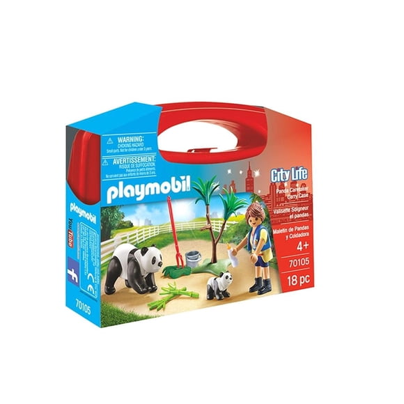 Maletín de Pandas y Cuidadora Playmobil 18 Piezas