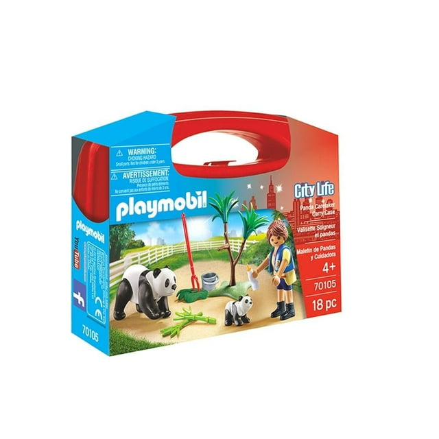 Maletín de Pandas y Cuidadora Playmobil 18 Piezas
