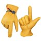 thumbnail image 2 of Guantes de jardinería para hombres y mujeres, guantes de trabajo de piel de vaca, anti, 2 of 5