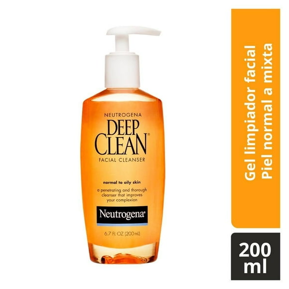 Gel limpiador facial Neutrogena Deep Clean ácido salicílico 200 ml