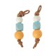 thumbnail image 1 of Accesorios de zapatos de moda, 1 par de cuentas para cordones de zapatos, azul y naranja, 1 of 5