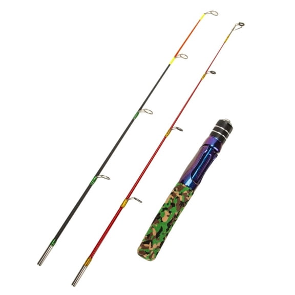Two Section Winter Outdoor Fishing Rod Lightweight Carbon Construction EVA Grip