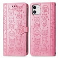 thumbnail image 1 of Funda Cartera FOXDOCK para iPhone 12 Mini , Flip PU con Relieve de Gatos y Perros, Tarjetero y Soporte, 1 of 6