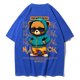 thumbnail image 1 of Camiseta de algodón con estampado de oso para hombre, Tops holgados con cuello redondo, ropa informal cómoda y transpirable de gran tamaño para mujer, 1 of 5