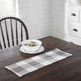 thumbnail image 2 of VHC Brands Runner 8x24, Cotton Dining Room, Kitchen Table Runner, Country Farmhouse Style, Annie Buffalo Check, Ash Grey, 2 of 3