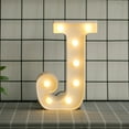 thumbnail image 1 of LED Marquee Letter Lights Sign, Light Up Alphabet Letter for Home Party Wedding Decoration(J）, 1 of 8