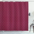 thumbnail image 1 of Ambesonne Fleur De Lis Shower Curtain, Noble Medieval Pattern, 69"Wx75"L, Dark Magenta White, 1 of 3
