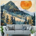 thumbnail image 4 of Nawypu Mountain Tapestry Wall Hanging Forest Trees Art Tapestry Sunset Tapestry Road in Nature Landscape Home Decor for Room, 4 of 6