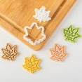 thumbnail image 5 of Autumn Thanksgiving Day Cookie Press Mold Easy Demoulding, DIY, Food Grade Plastic Mini Leaf Mushroom Palm Fruit Pumpkin Shape Cookie Press Mold, 5 of 8
