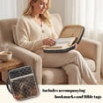 thumbnail image 3 of Xoenoiee Deer Cross Print Bible Cover Case for Women Men Quilted Cotton Bible Carrying Cases Protective Bag with Handle and Zippered Pocket for Christian Study Supplies Church Gifts, 3 of 7