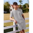 thumbnail image 5 of EKOUAER Men's Pajamas Set Soft Sleepwear lightweight 2 Piece Shorts Set Casual Loungewear, 5 of 6