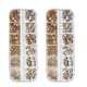 thumbnail image 1 of Kit de diamantes de imitación para decoración de uñas, diamantes de imitación de cristal AB para uñas, piedras para decoración de uñas con parte posterior plana de varias formas MFZFUKR CPB-US-CJZ252-5, 1 of 5