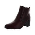 thumbnail image 1 of Naturalizer Womens Laura Leather Block Heel Ankle Boots, 1 of 3
