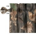 thumbnail image 5 of Forest Camouflage Kitchen Valance Curtain, Camo Oak Branches Leaves Military Hunting Lodge Country Cabin Window Treatments Valance for Farmhouse Bedroom Living Room 54x18inch, 5 of 6