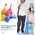 thumbnail image 4 of Yazoeia 3pcs Inflatable Musical Instrument Musical Instruments Balloons Inflatable Rock Band Instrument Saxaboom Disco Hip Hop Kids Trumpet Saxophone Trumpet Toys Piano PVC Portable CJC912-203948, 4 of 9