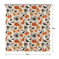 thumbnail image 5 of Halloween Pumpkin Spider Bat Pattern Shower Curtain 72"x72" ,Bathroom Decorative Shower Curtains Set with 12 Hooks,Modern Waterproof Washable Shower Curtain, 5 of 6