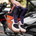 thumbnail image 3 of Botas De Moto Y Zapatos De Moto Para Todas Las Estaciones Para Hombre Y Mujer,Negro morado,39, 3 of 15