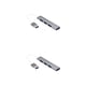 thumbnail image 1 of Adaptador de computadora Cateissary USB Hub Splitter de alta velocidad 4 puertos Type3 Plata, 1 of 6