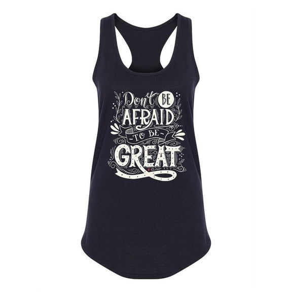 Be Great Motivational Quote Tank Women -Image by Shutterstock, Female x-Small