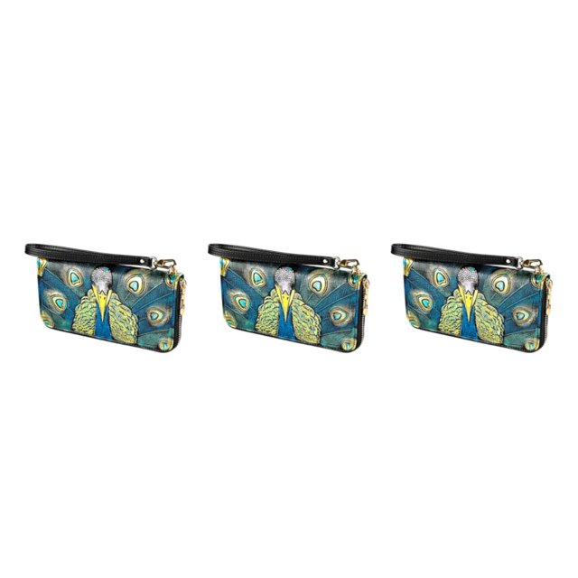 Monedero de cuero Minnieouse para mujer cremallera portátil elegante resistente al agua bolsillo para tarjetas