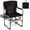 Black, variant on Folding Camping Chair with Side Table, Portable Directors Chair with Cup Holder & Carry Bag, Outdoor Heavy Duty Padded Lawn Chair for Fishing, Picnic, Sports, Beach, Support 500 LBS (Grey)