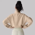 thumbnail image 4 of Chaqueta Corta de para Mujer con Dobladillo con Cordón Leche de Avena XL, 4 of 8