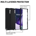 thumbnail image 4 of Shockproof Armor Defender Three-in-one Phone Case Protection For Samsung Galaxy A04e A34 A54 S 22 Black, Red For Samsung S22 S22Ultra S22+ Pro Fall-proof Smartphone Case, 4 of 5