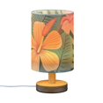 thumbnail image 2 of Tropical Flowers and Leaves Table Lamp with USB Port LED Warm Light Lamp Night Light Home Decor, 2 of 7